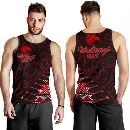 New Zealand Tank Top Maori Tribal Siver Fern Waitangi Day