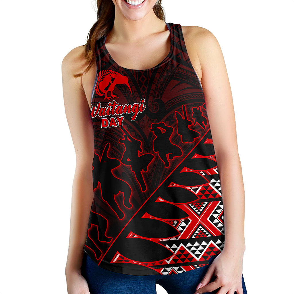 New Zealand Women Tank Maori Tribal Siver Fern Waitangi Day
