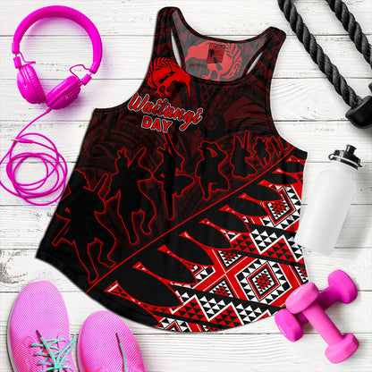 New Zealand Women Tank Maori Tribal Siver Fern Waitangi Day