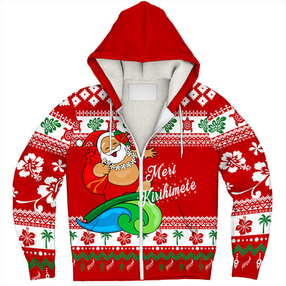 New Zealand Sherpa Hoodie Santa Claus Ho Ho Ho Christmas