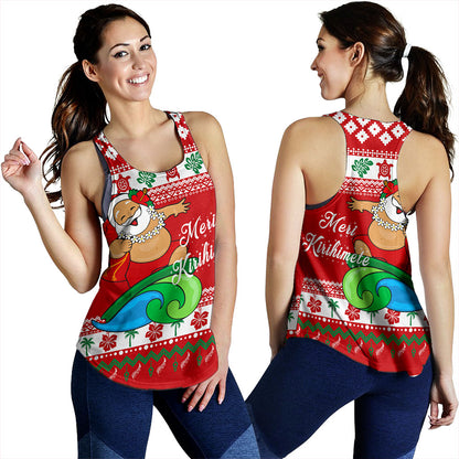 New Zealand Women Tank Santa Claus Ho Ho Ho Christmas