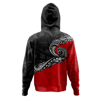 New Zealand Hoodie Maori Tribal Design Flag Style