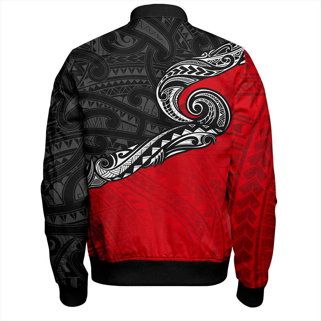 New Zealand Bomber Jacket Maori Tribal Design Flag Style