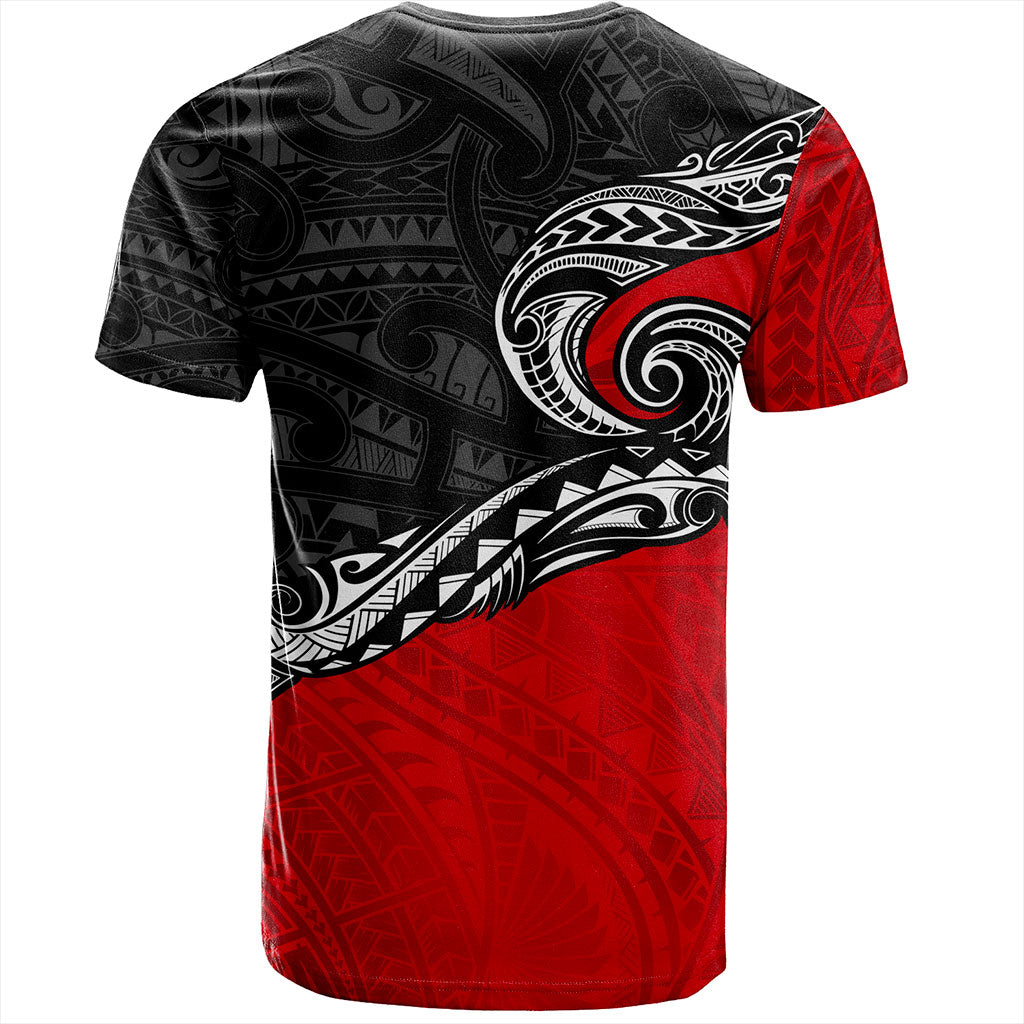 New Zealand T-Shirt Maori Tribal Design Flag Style