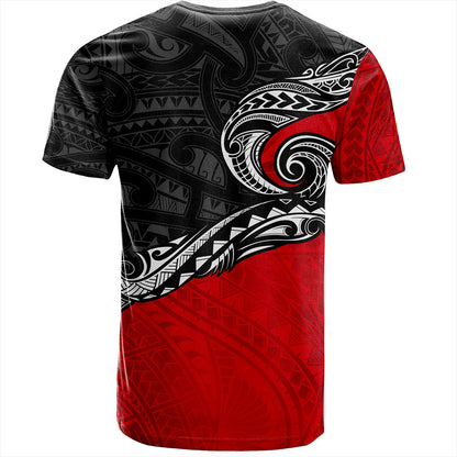 New Zealand T-Shirt Maori Tribal Design Flag Style