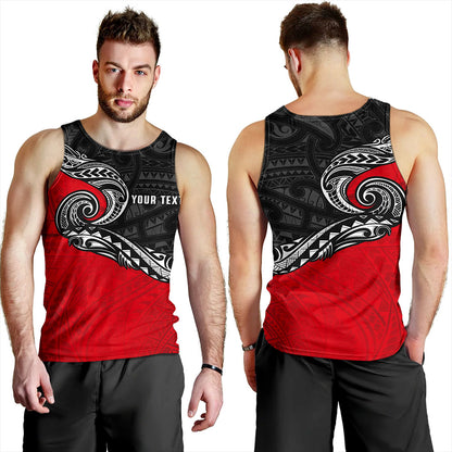 New Zealand Tank Top Maori Tribal Design Flag Style