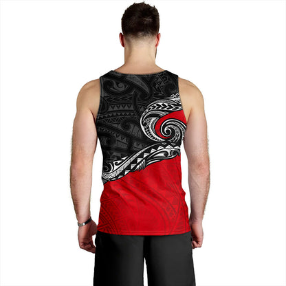 New Zealand Tank Top Maori Tribal Design Flag Style