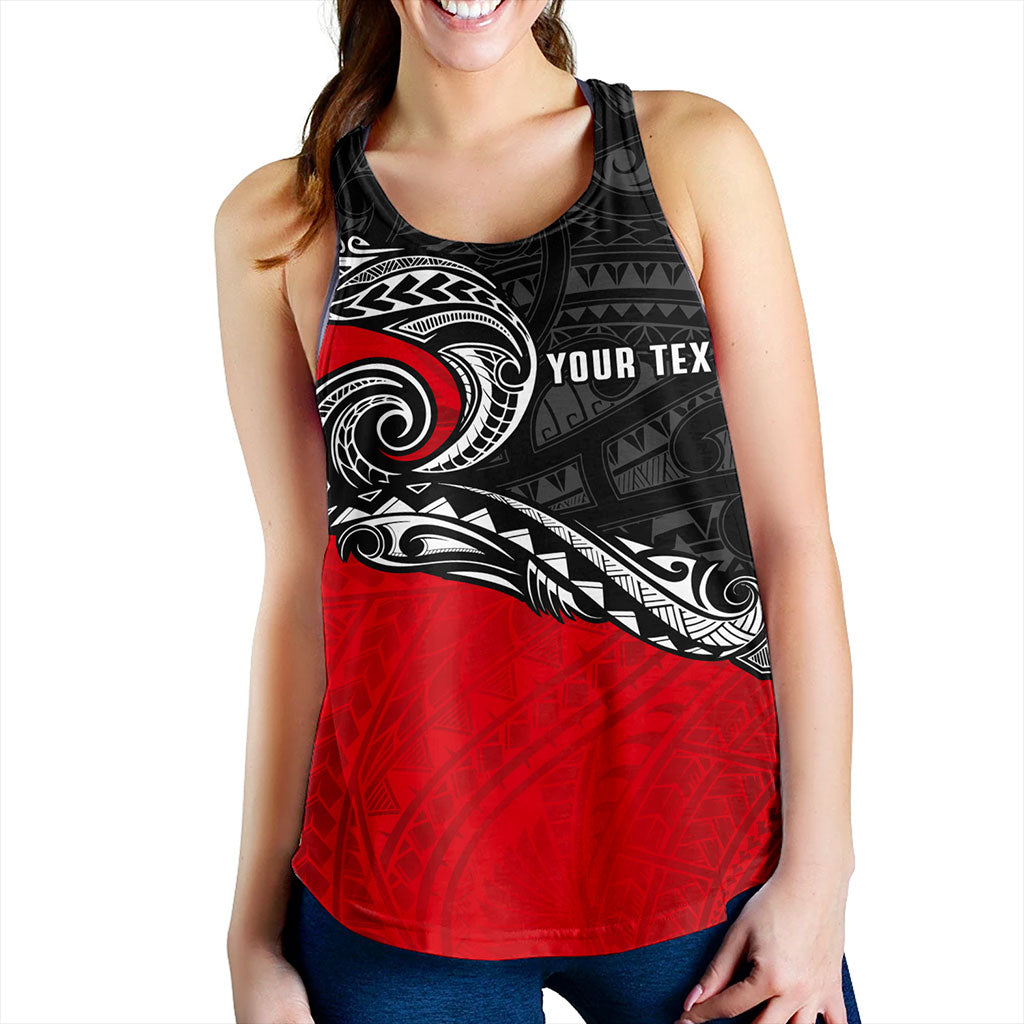 New Zealand Women Tank Maori Tribal Design Flag Style