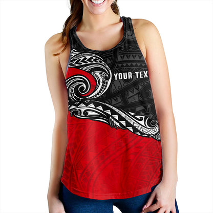 New Zealand Women Tank Maori Tribal Design Flag Style