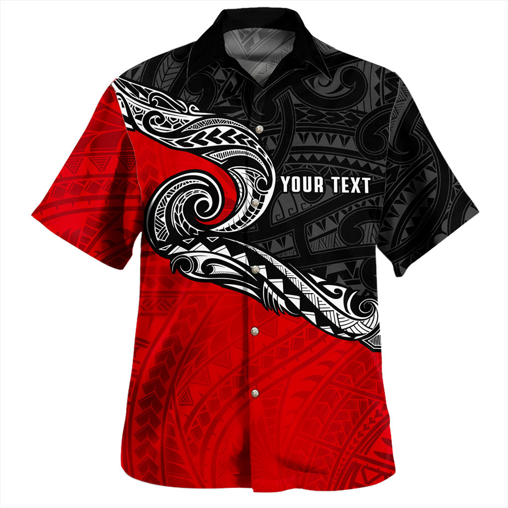 New Zealand Hawaiian Shirt Maori Tribal Design Flag Style