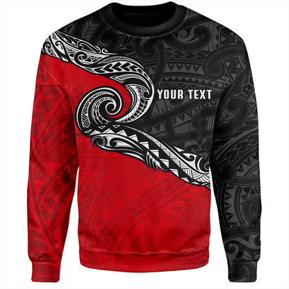 New Zealand Sweatshirt Maori Tribal Design Flag Style