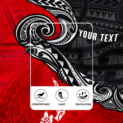New Zealand Rugby Jersey Maori Tribal Design Flag With Map