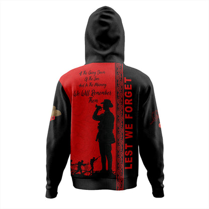 New Zealand Hoodie Lest We Forget Maori Tattoo