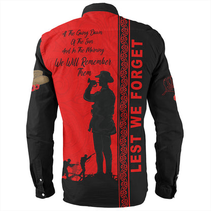 New Zealand Long Sleeve Shirt Lest We Forget Maori Tattoo