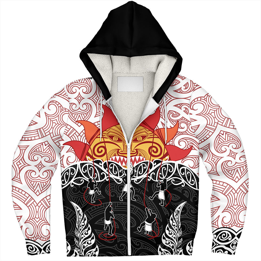 New Zealand Sherpa Hoodie Design Maui Slowed The Sun