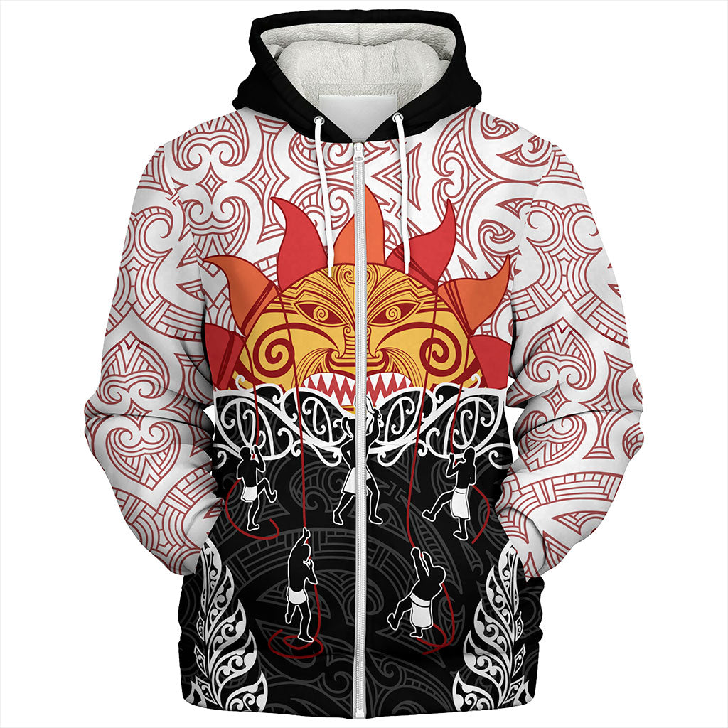 New Zealand Sherpa Hoodie Design Maui Slowed The Sun