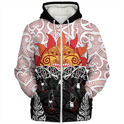 New Zealand Sherpa Hoodie Design Maui Slowed The Sun