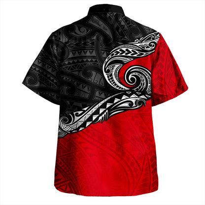 New Zealand Hawaiian Shirt Maori Tribal Design Flag Style