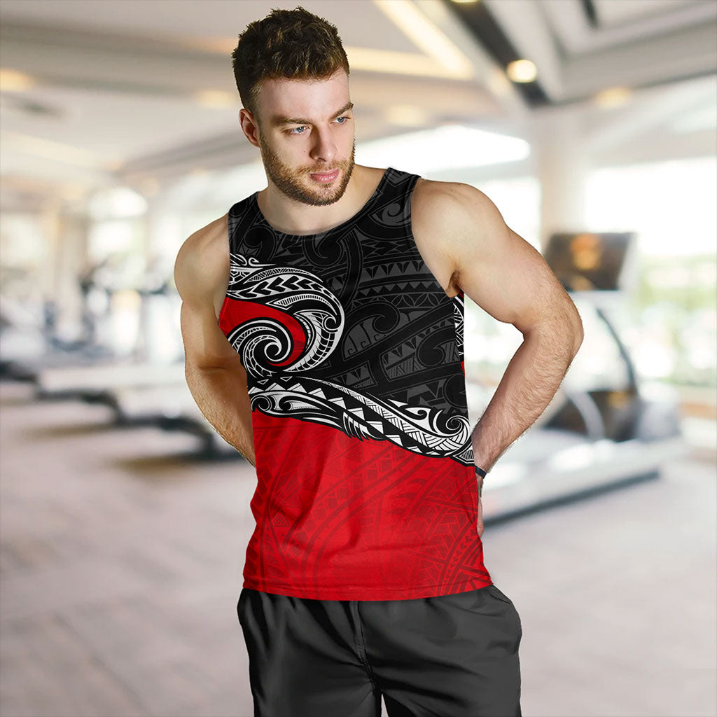 New Zealand Tank Top Maori Tribal Design Flag Style