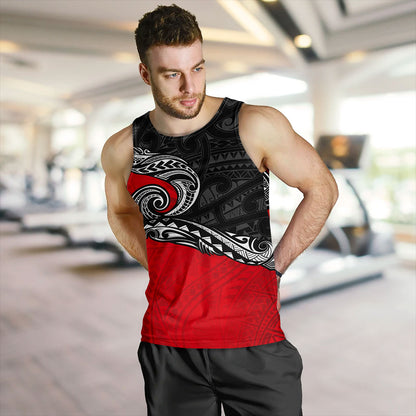 New Zealand Tank Top Maori Tribal Design Flag Style