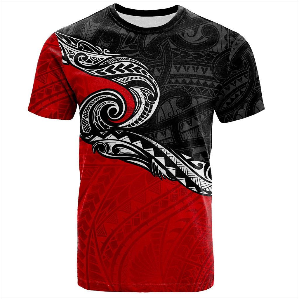 New Zealand T-Shirt Maori Tribal Design Flag Style