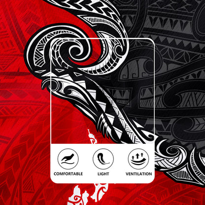 New Zealand Rugby Jersey Maori Tribal Design Flag With Map