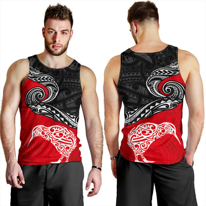 New Zealand Tank Top Maori Tribal Design Flag With Kiwi Bird