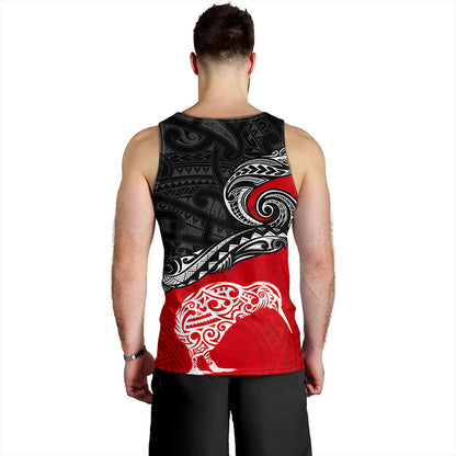 New Zealand Tank Top Maori Tribal Design Flag With Kiwi Bird