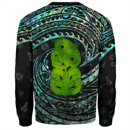 New Zealand Sweatshirt Paua Shell Hei Tiki