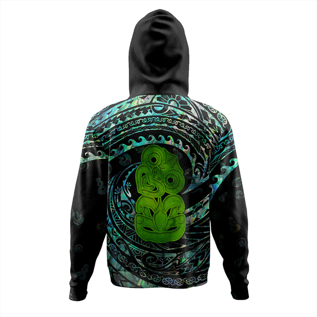 New Zealand Hoodie Paua Shell Hei Tiki