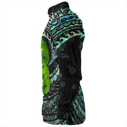 New Zealand Long Sleeve Shirt Paua shell hei tiki