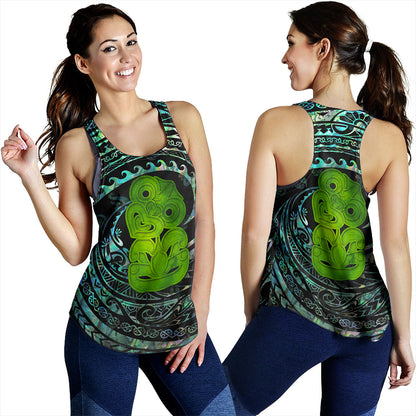 New Zealand Women Tank Paua Shell Hei Tiki