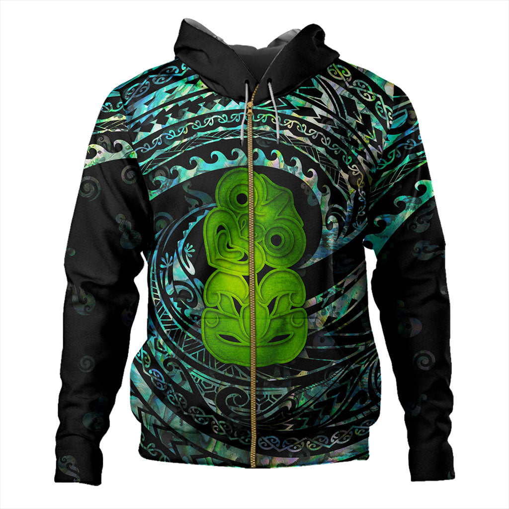 New Zealand Hoodie Paua Shell Hei Tiki