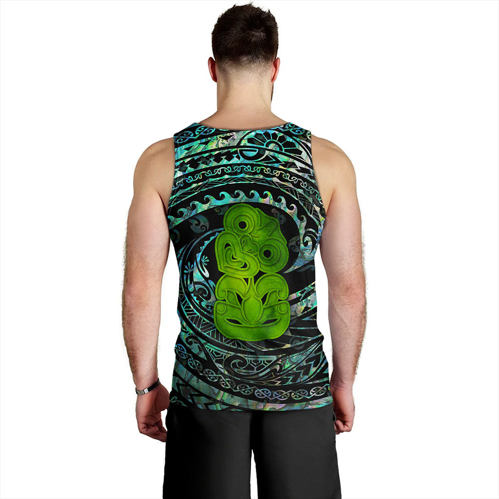 New Zealand Tank Top Paua Shell Hei Tiki