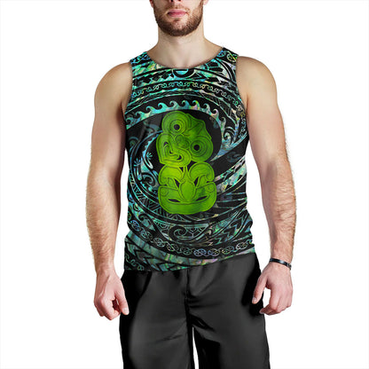 New Zealand Tank Top Paua Shell Hei Tiki