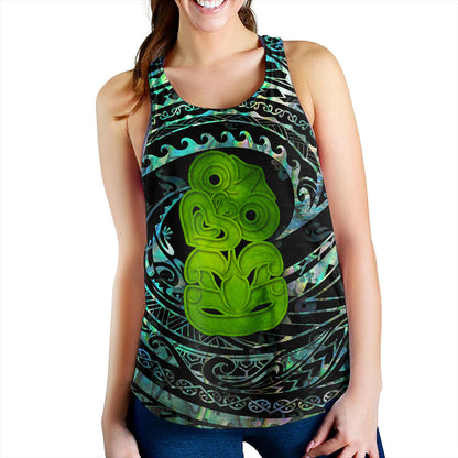 New Zealand Women Tank Paua Shell Hei Tiki