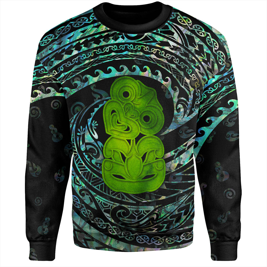 New Zealand Sweatshirt Paua Shell Hei Tiki