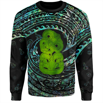 New Zealand Sweatshirt Paua Shell Hei Tiki