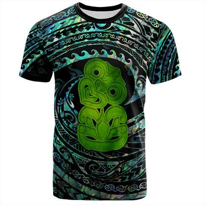 New Zealand T-Shirt Paua Shell Hei Tiki