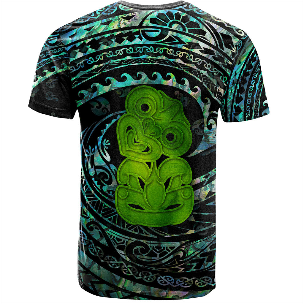 New Zealand T-Shirt Paua Shell Hei Tiki