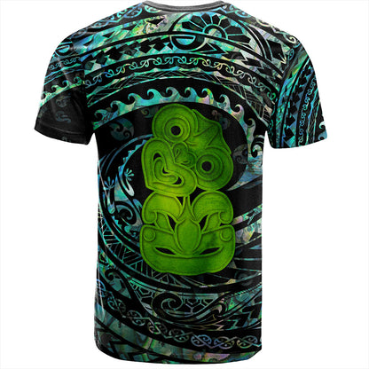New Zealand T-Shirt Paua Shell Hei Tiki