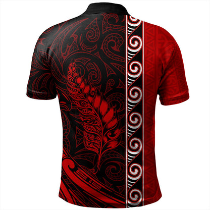 New Zealand Polo Shirt Custom Maori Silver Fern