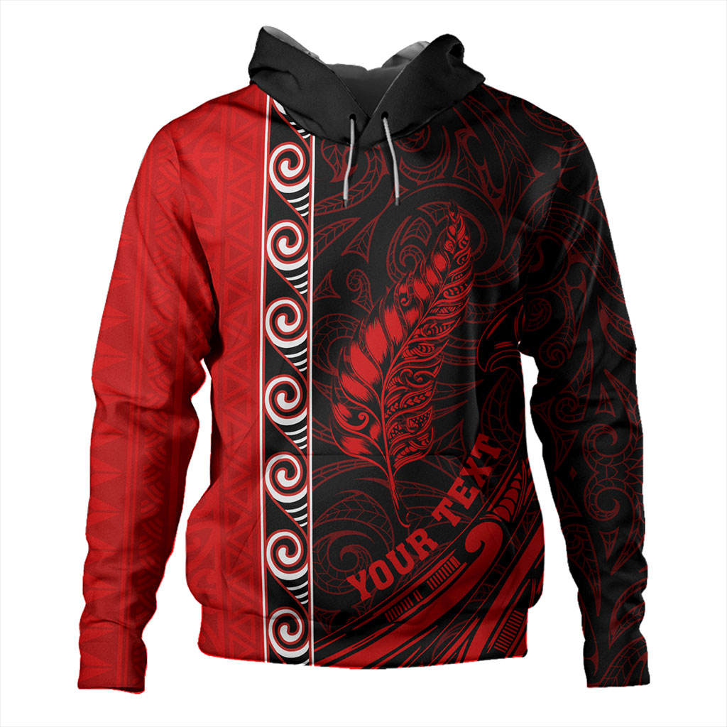 New Zealand Hoodie Custom Maori Silver Fern