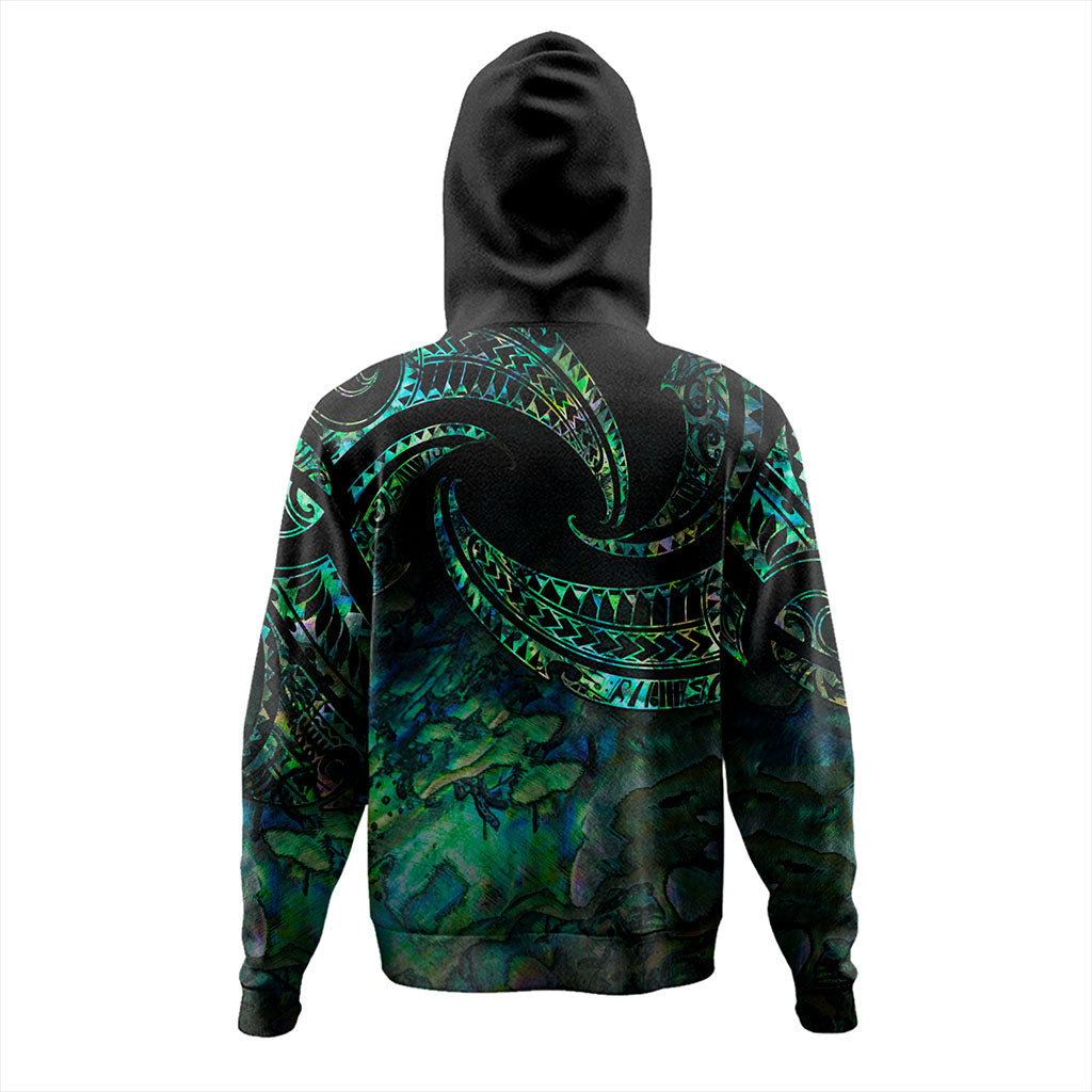 New Zealand Hoodie Tribal Wave Papua Shell With Map