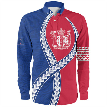 New Zealand Long Sleeve Shirt Tribal Polynesian In My Heart