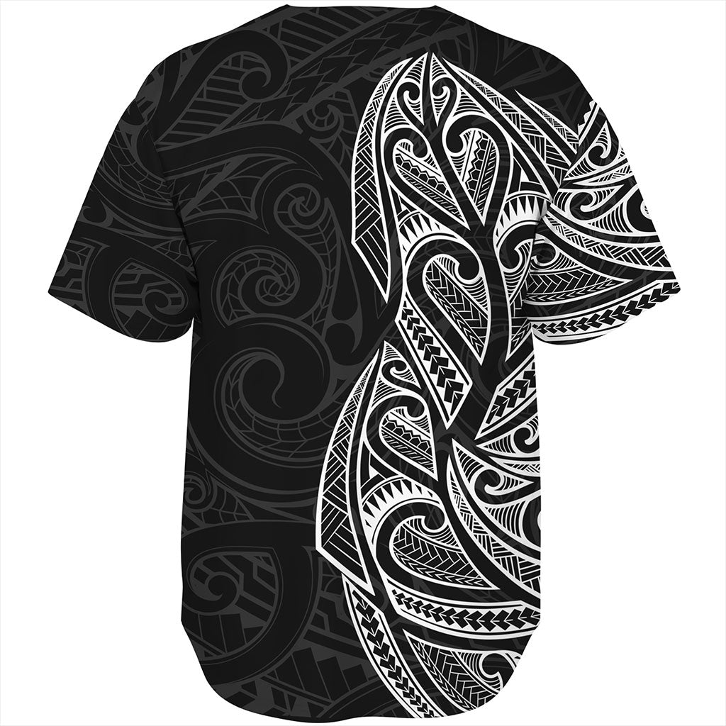 New Zealand Baseball Shirt Maori Ta Moko Tattoo