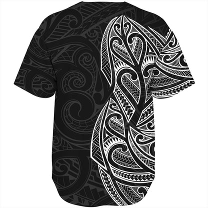 New Zealand Baseball Shirt Maori Ta Moko Tattoo