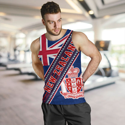 New Zealand Tank Top Flag And Coat Of Arms