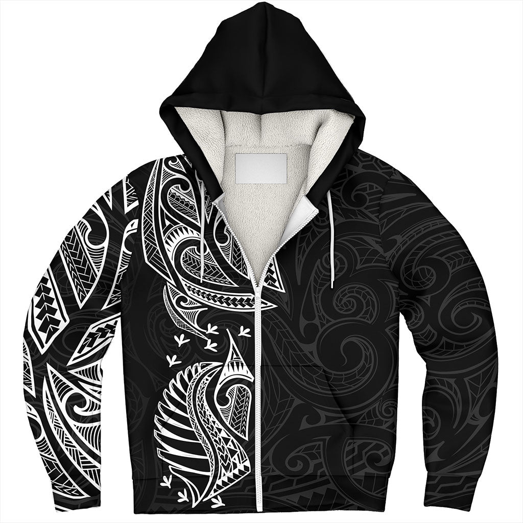 New Zealand Sherpa Hoodie Maori Ta Moko Tattoo