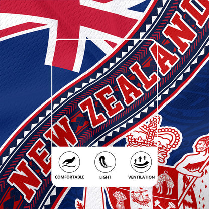 New Zealand Rugby Jersey Flag And Coat Of Arms
